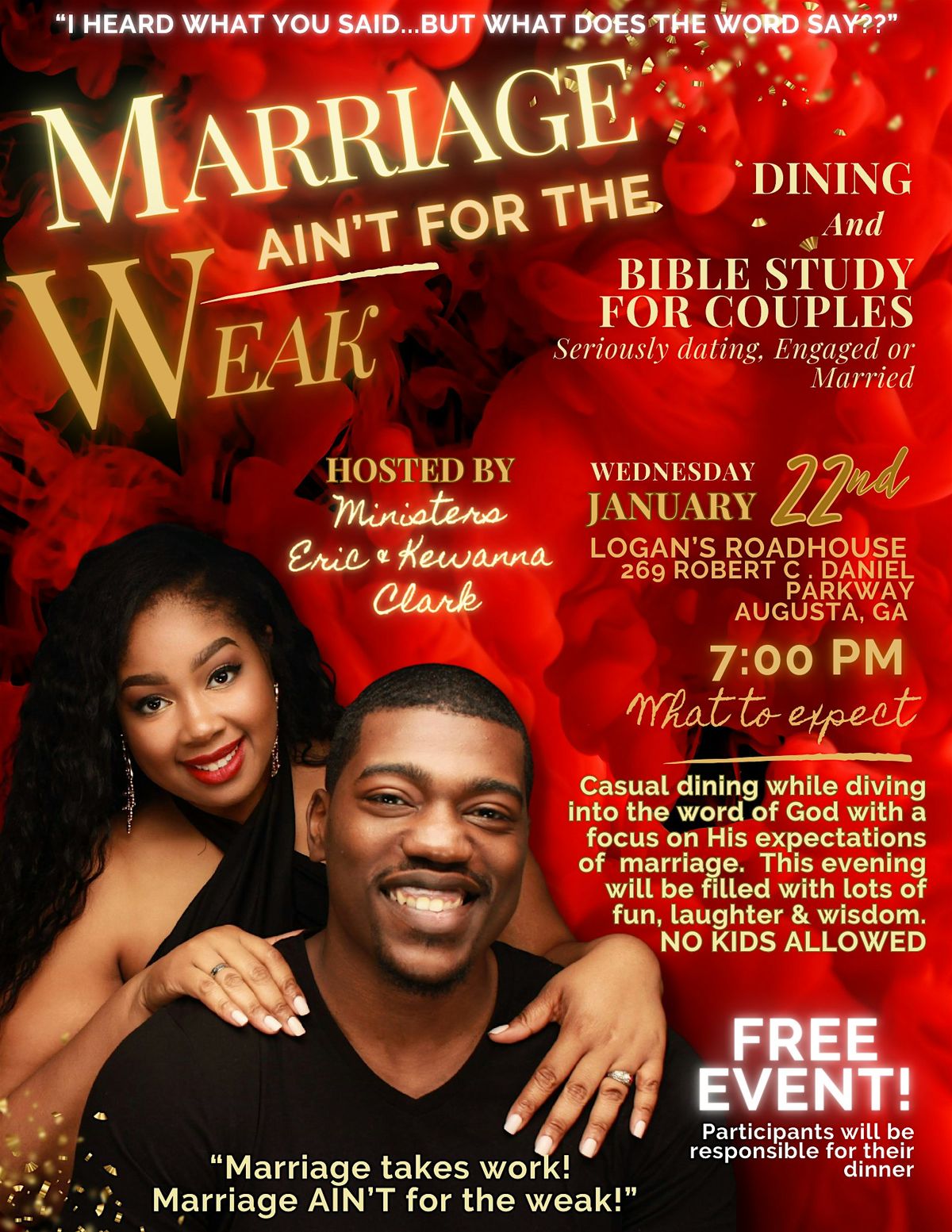 Marriage Ain't For the Weak presents Couple's Bible Study Night