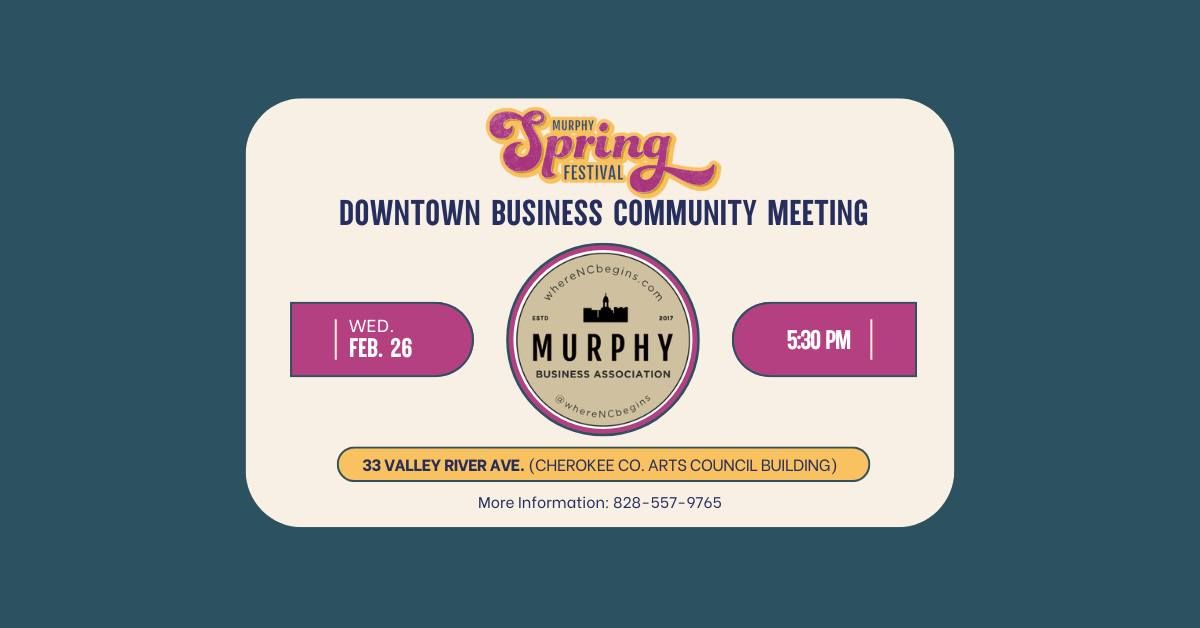 Downtown Business Community Meeting