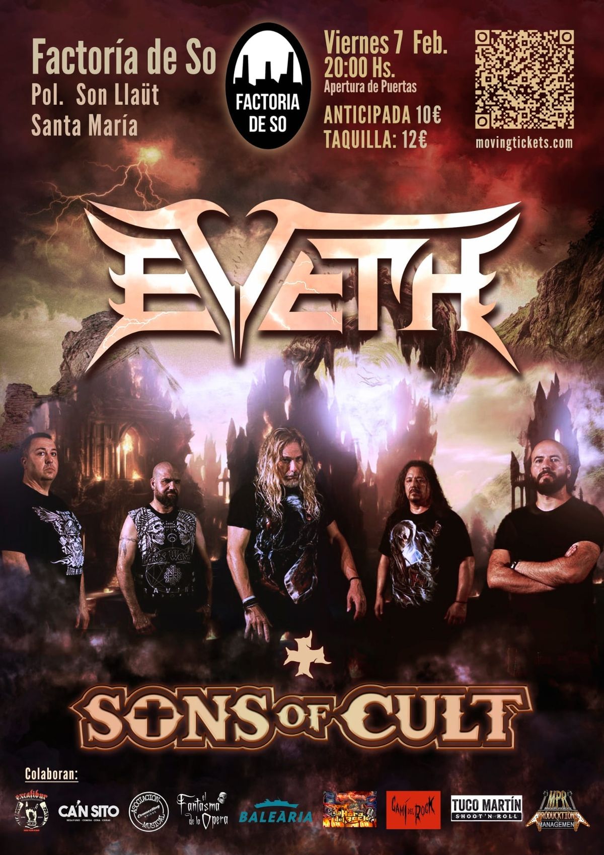 EVETH + Sons of Cult en Sa Factoria de So