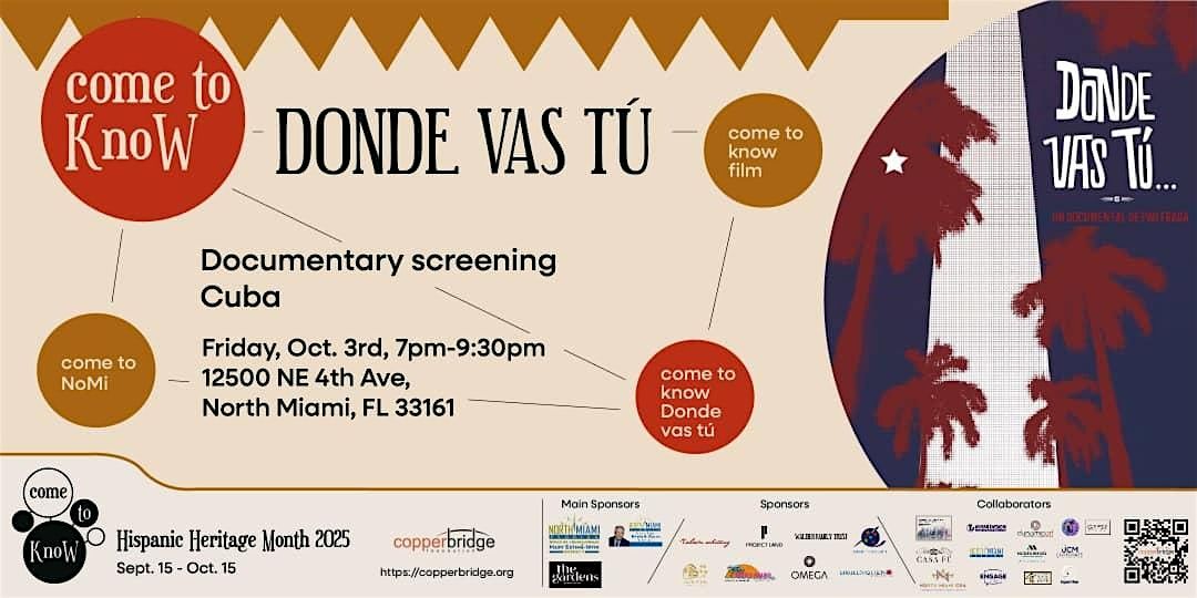 Music Documentary screening - "Donde Vas Tu"  (Cuba)