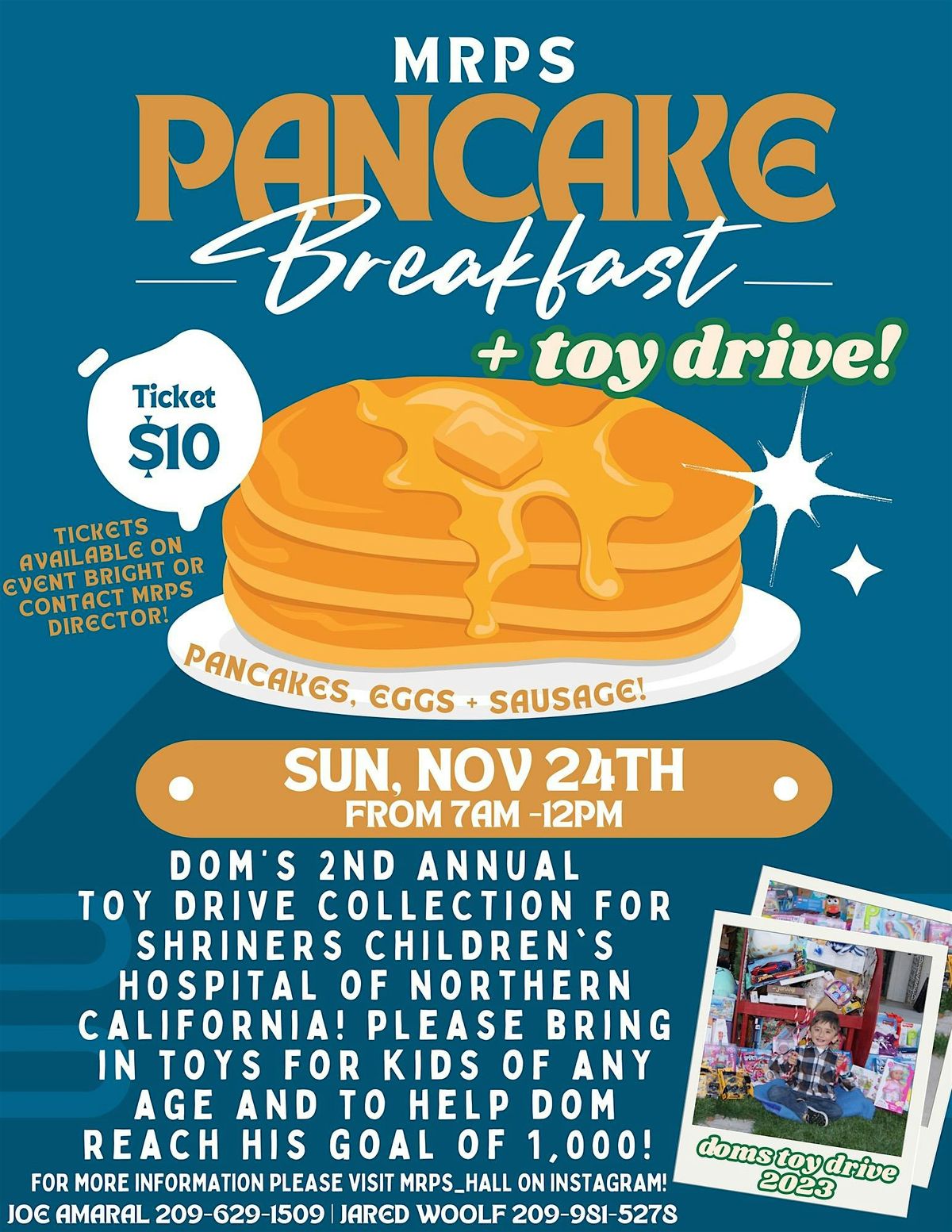 MRPS Pancake Breakfast and Toy Drive