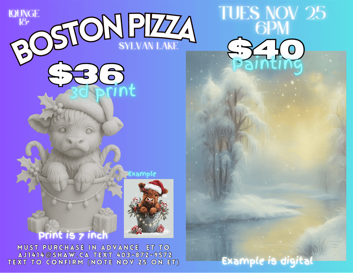 Boston Pizza Sylvan Lake Paint Class