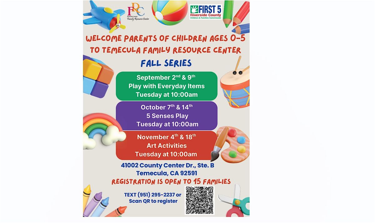 \u2728 Fall Family Play & Learn Series (Ages 0\u20135)