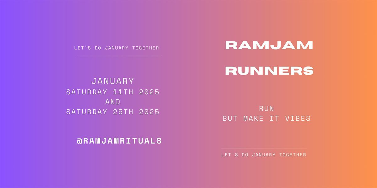 RamJam Runs - 25th Jan