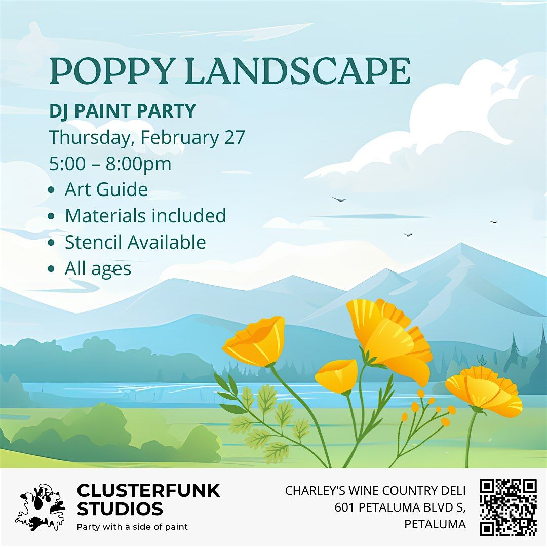 Poppy's Landscape Paint Party