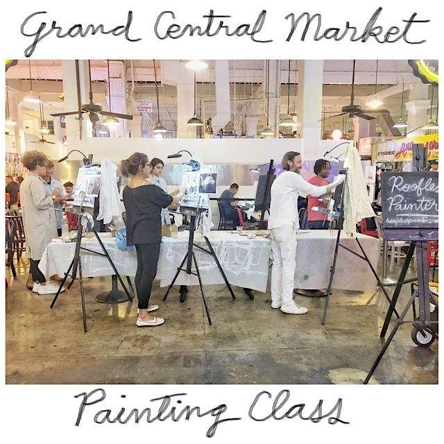 Oil Painting Workshop at Grand Central Market in DTLA