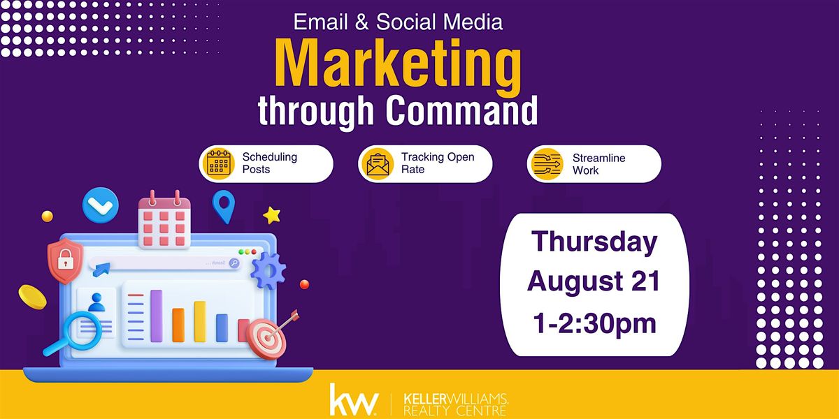 Email and Social Media Marketing through Command