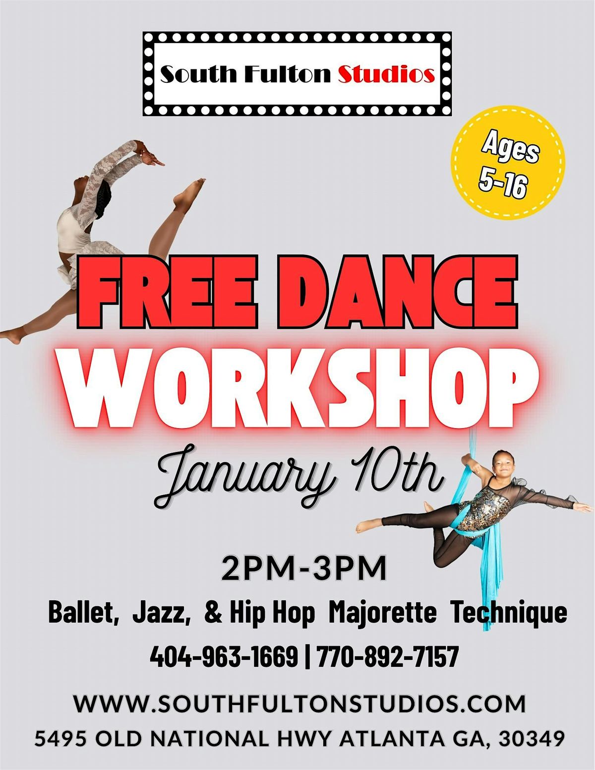 South Fulton Studios FREE Youth Dance Workshop