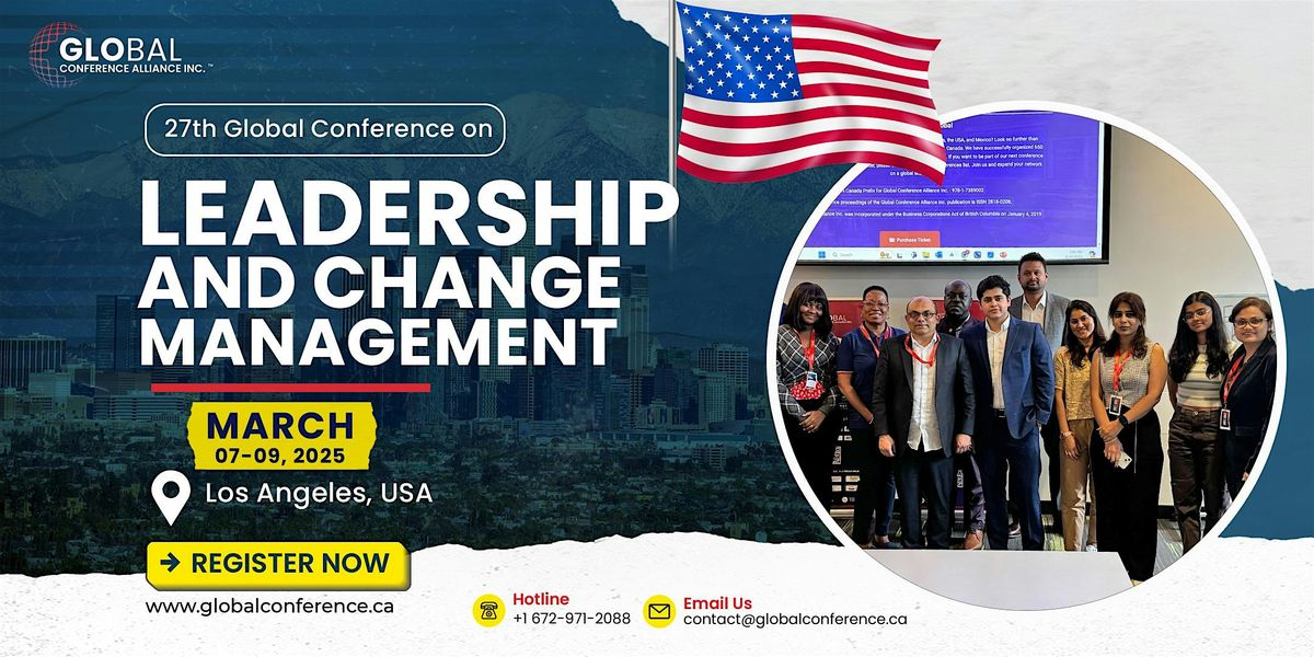 27th Global Conference on Leadership and Change Management (GCLCM)