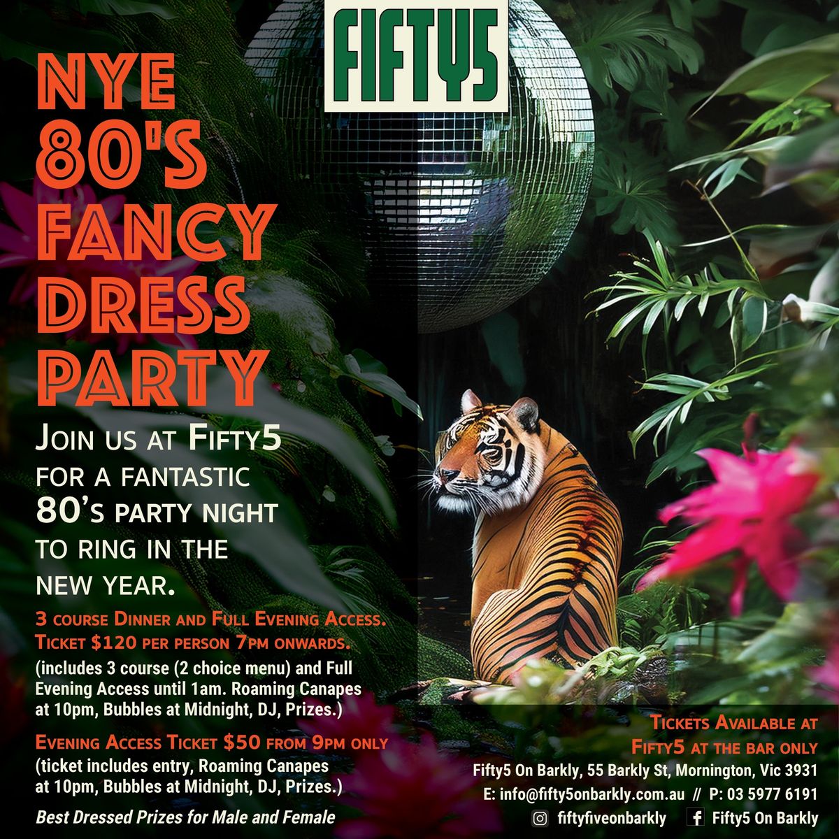 New Year\u2019s Eve @ Fifty5 On Barkly 