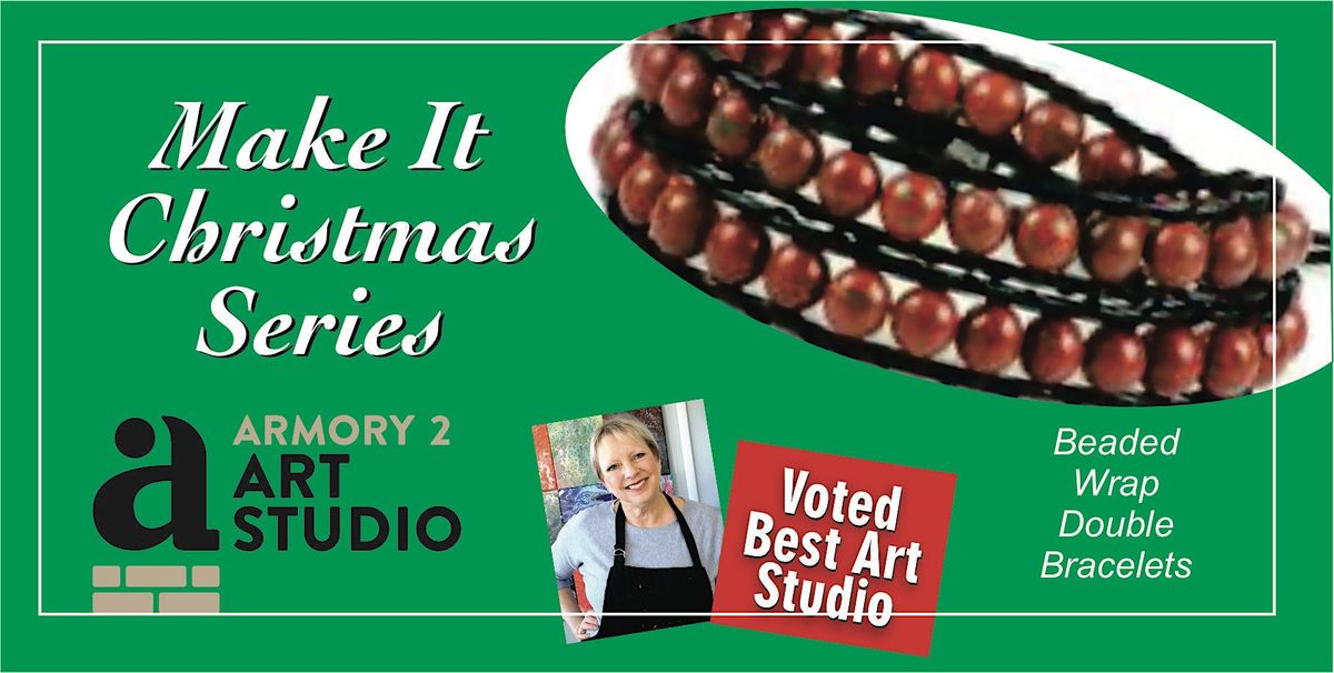 Beaded Double Wrap Bracelets - Make It Christmas