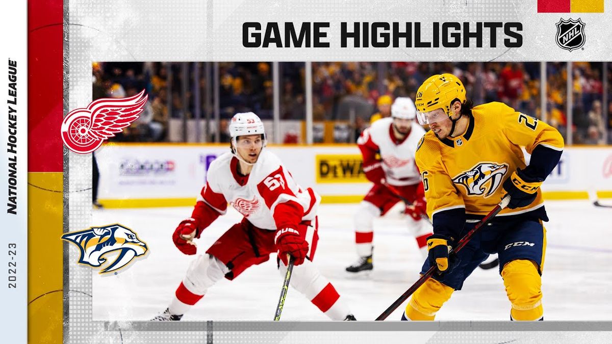 Nashville Predators at Detroit Red Wings