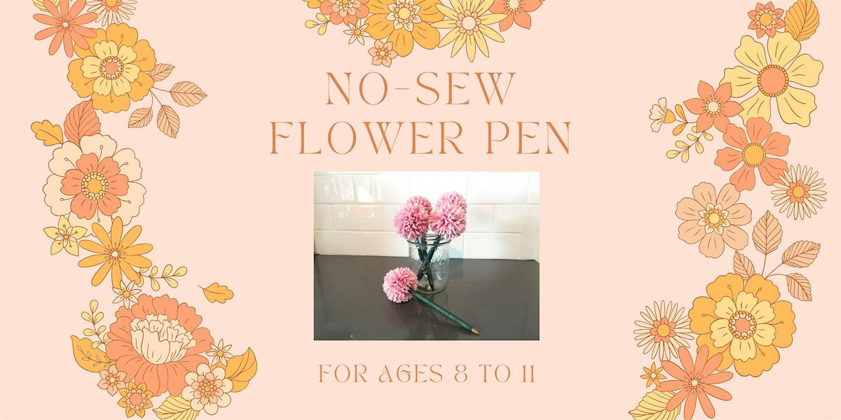 No-Sew Flower Pen