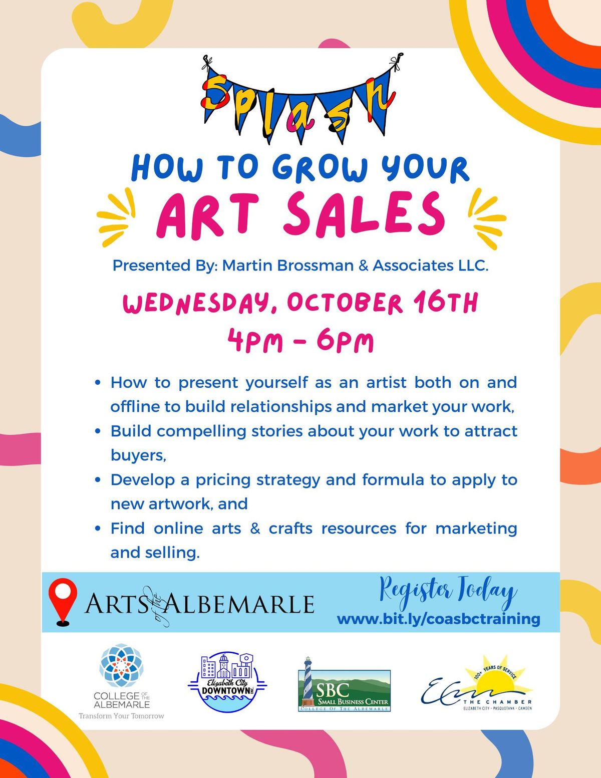 How to Grow Your Art Sales - Splash Week Class