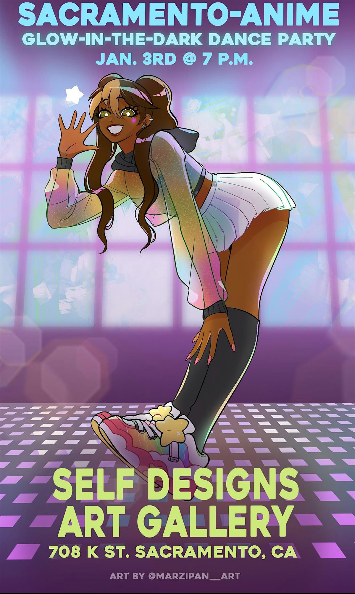 SACRAMENTO ANIME GLOW IN THE DARK DANCE PARTY!!