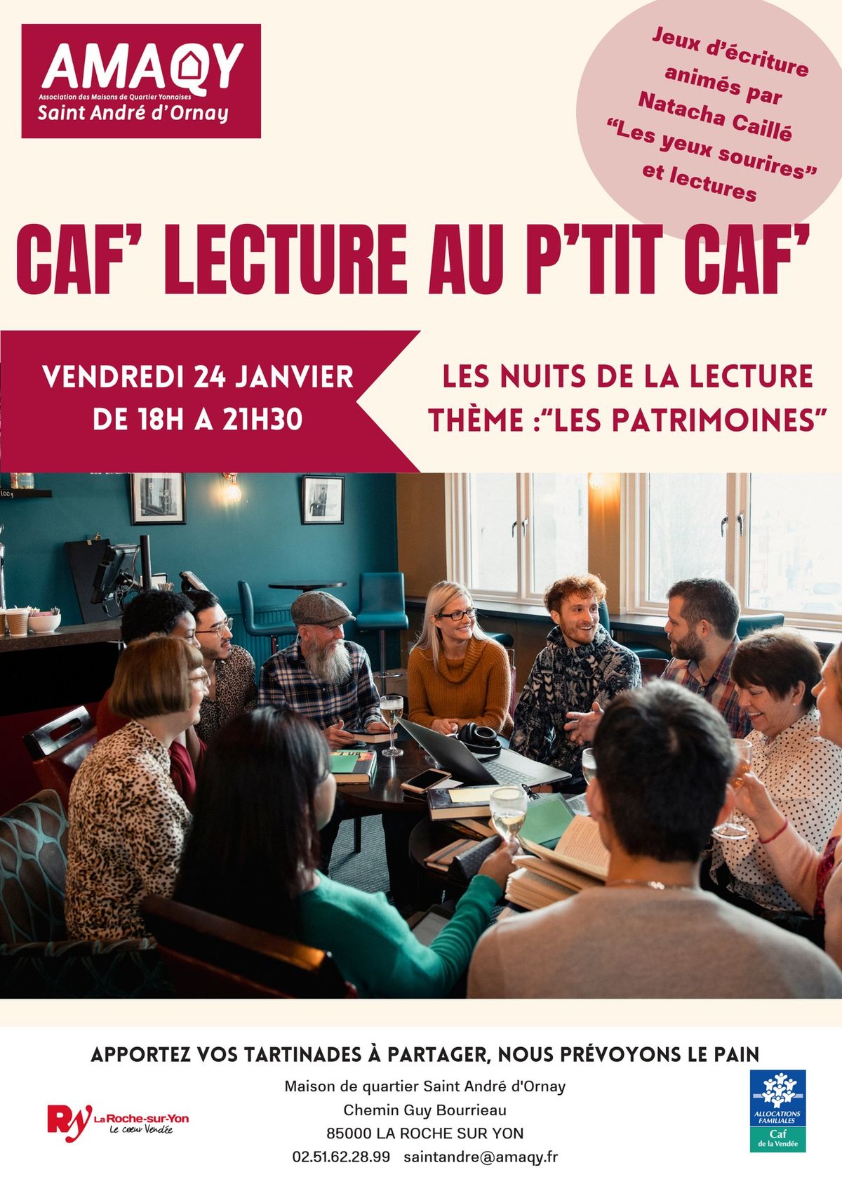 Caf' Lecture  - "Les nuits de la lecture"