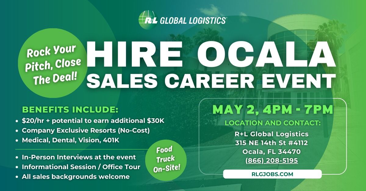 R+L Global Hire Ocala Sales Career Event