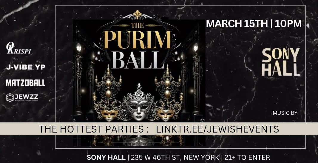 The Purim Ball 2025 Sony Hall