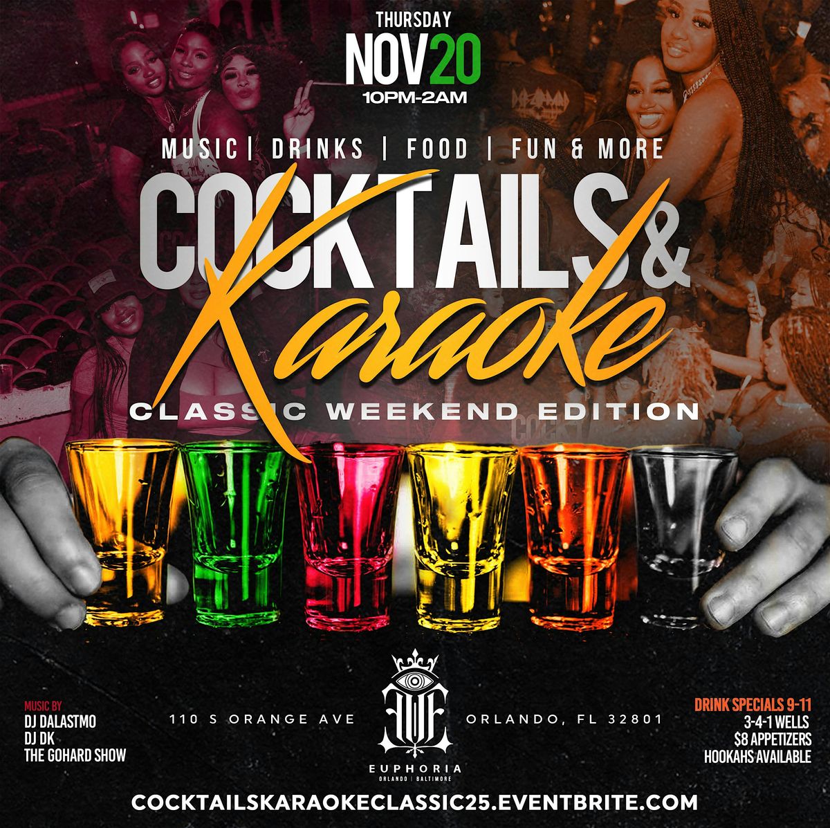 Cocktails & Karaoke Classic Weekend Kickoff