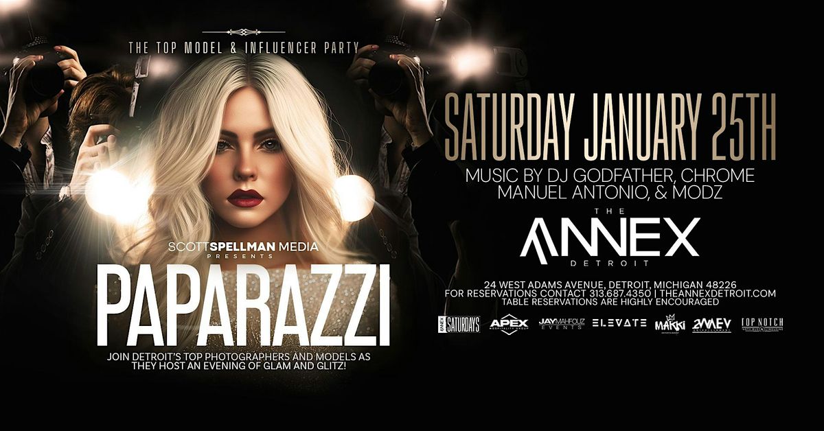 Saturdays at Annex presents Paparazzi on January 25