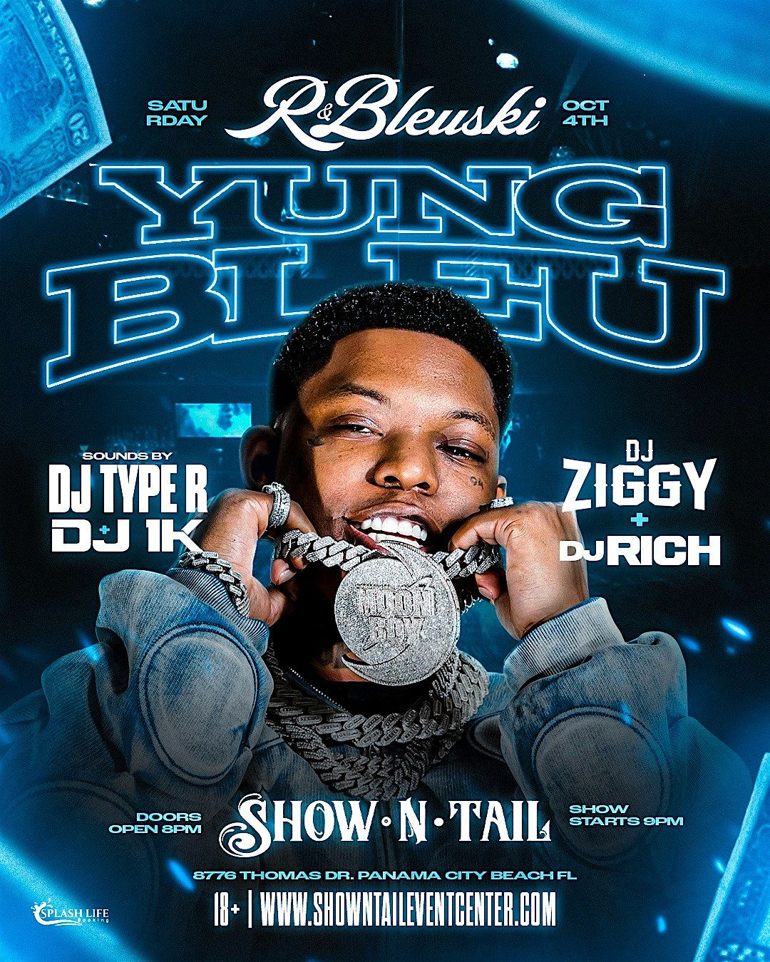 Yung Bleu Live in Concert Sat 10\/4 at Show N Tail