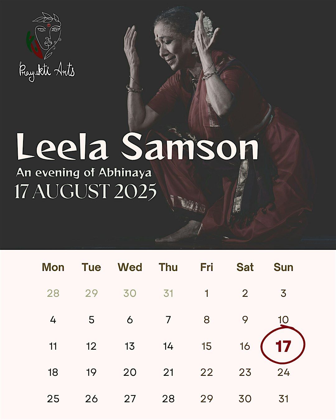 Prayukti Arts presents Leela Samson