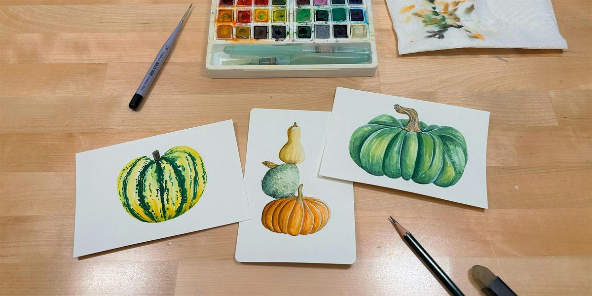 Autumn Watercolor Craft Night at Nightcap Collective