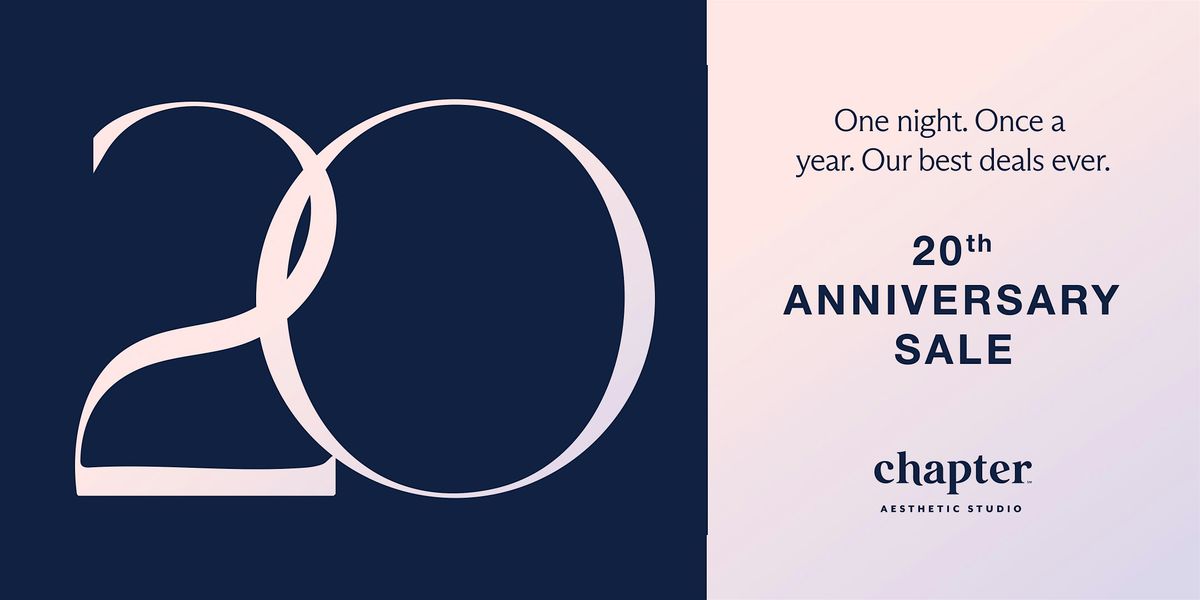 Chapter Aesthetic Studio's 20th Anniversary Sale - St. Cloud