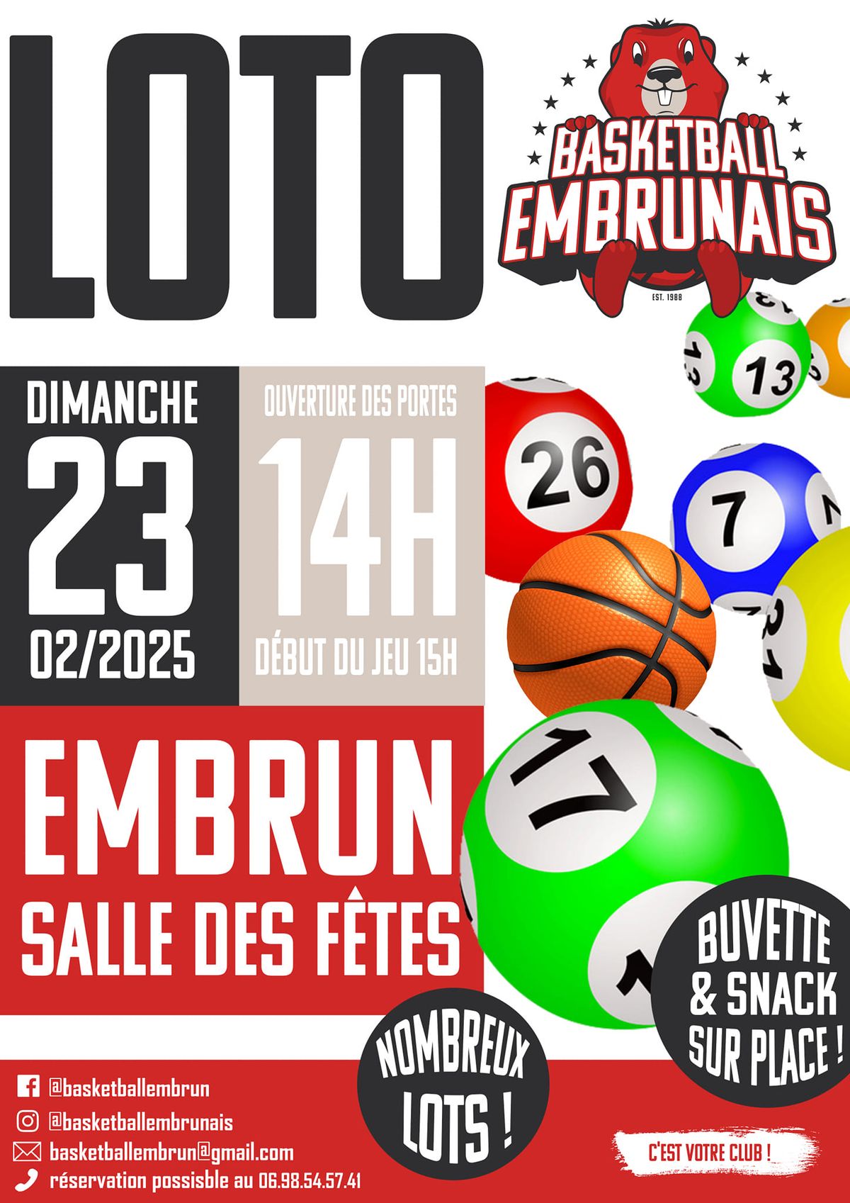 loto du basket d'Embrun 