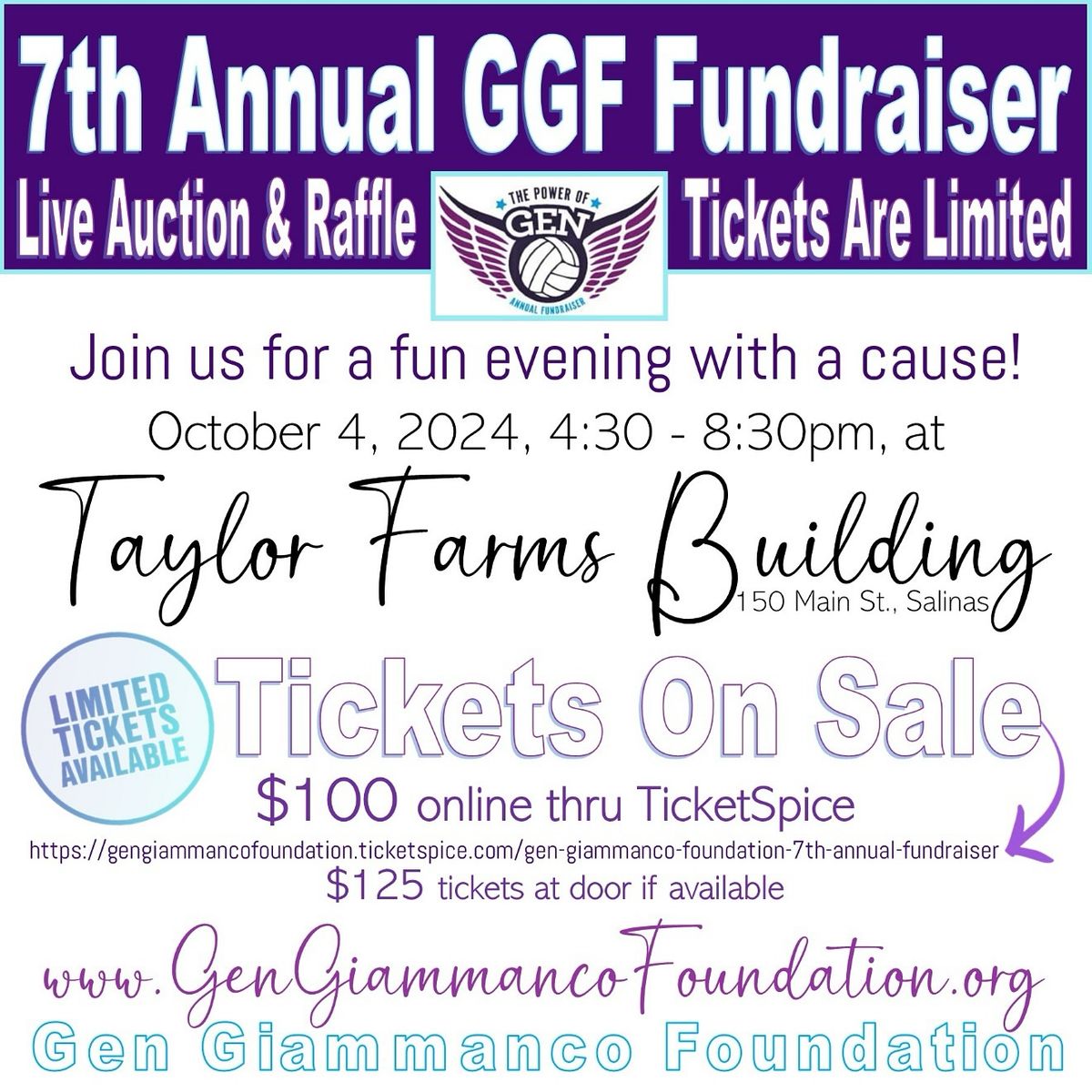 7th Annual Gen Giammanco Foundation Fundraiser