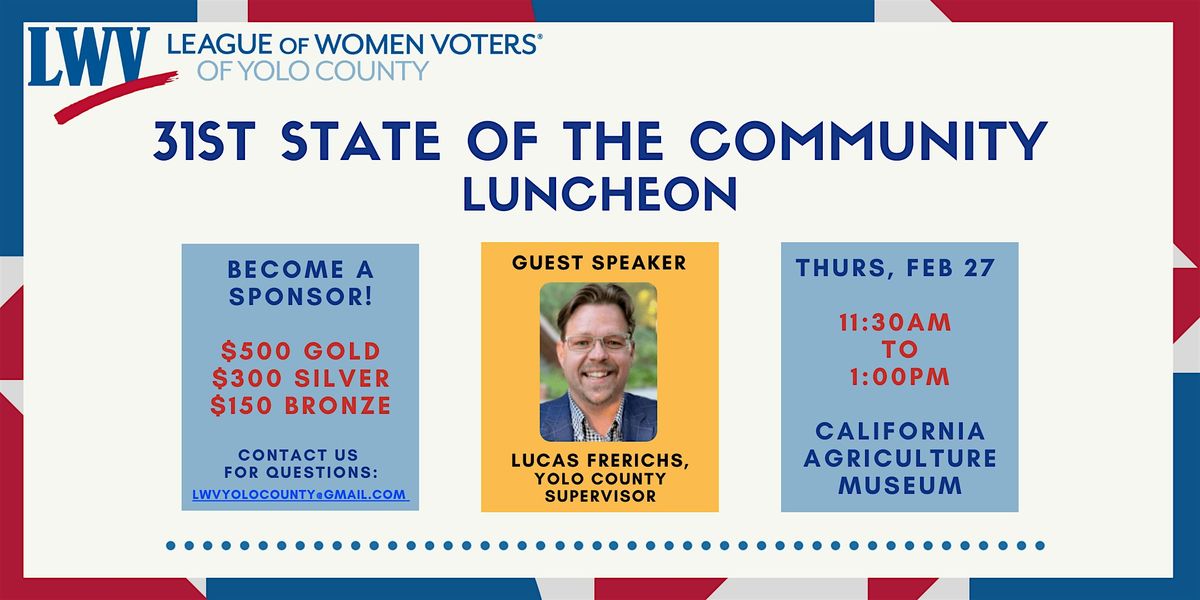 2025 State Of Community by LWV of Yolo County