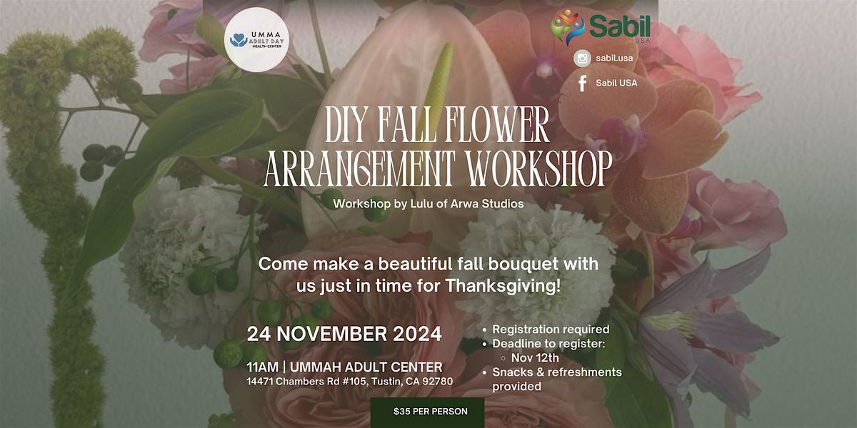 DIY Fall Flower Arrangement Workshop