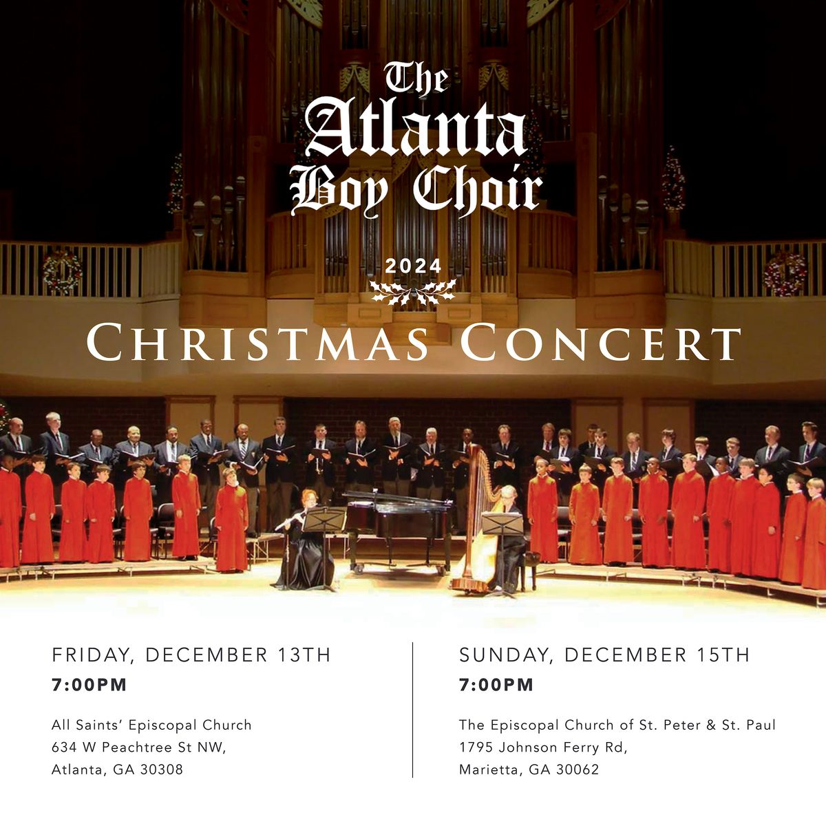 The Atlanta Boy Choir Annual Christmas Concert