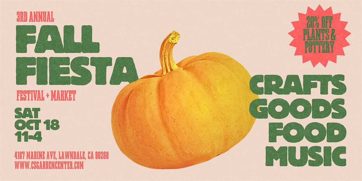 3rd Annual Fall Fiesta (Festival + Market)