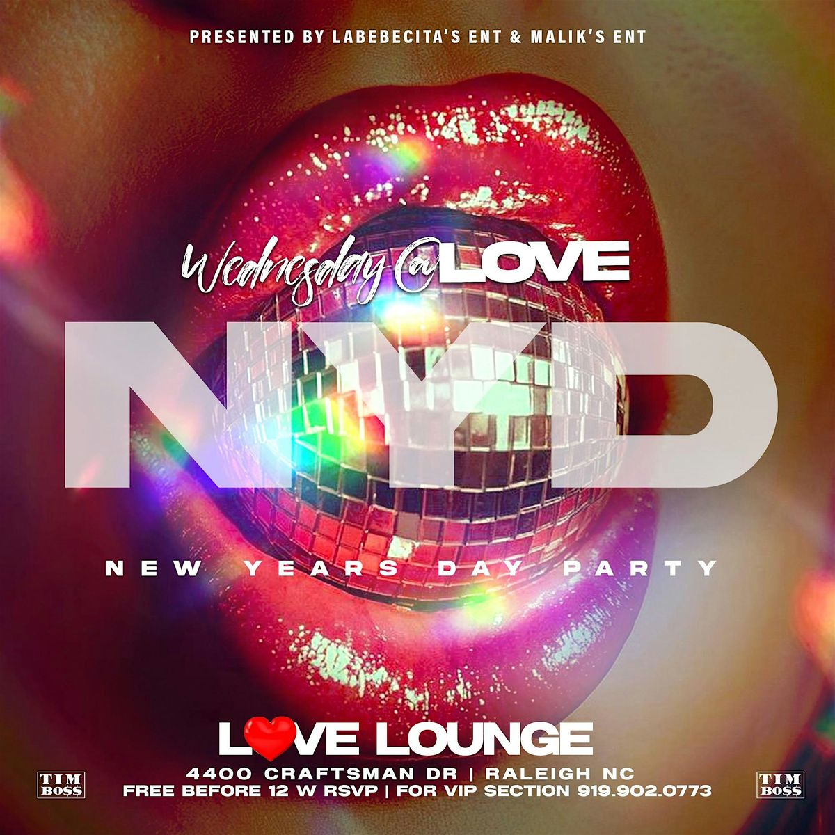 New Year\u2019s Wednesday at LOVE LOUNGE