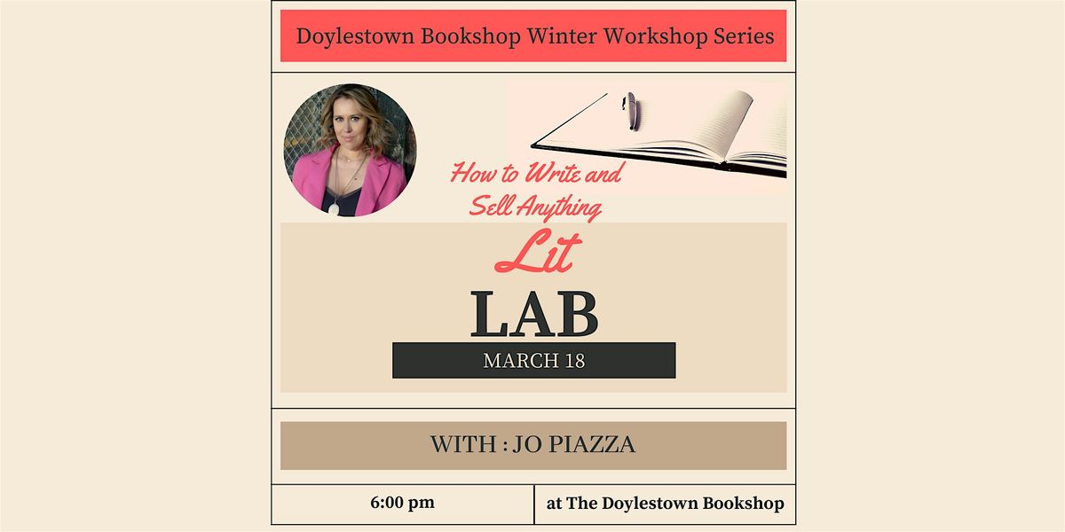 Lit Lab: Winter Workshop Series with Jo Piazza