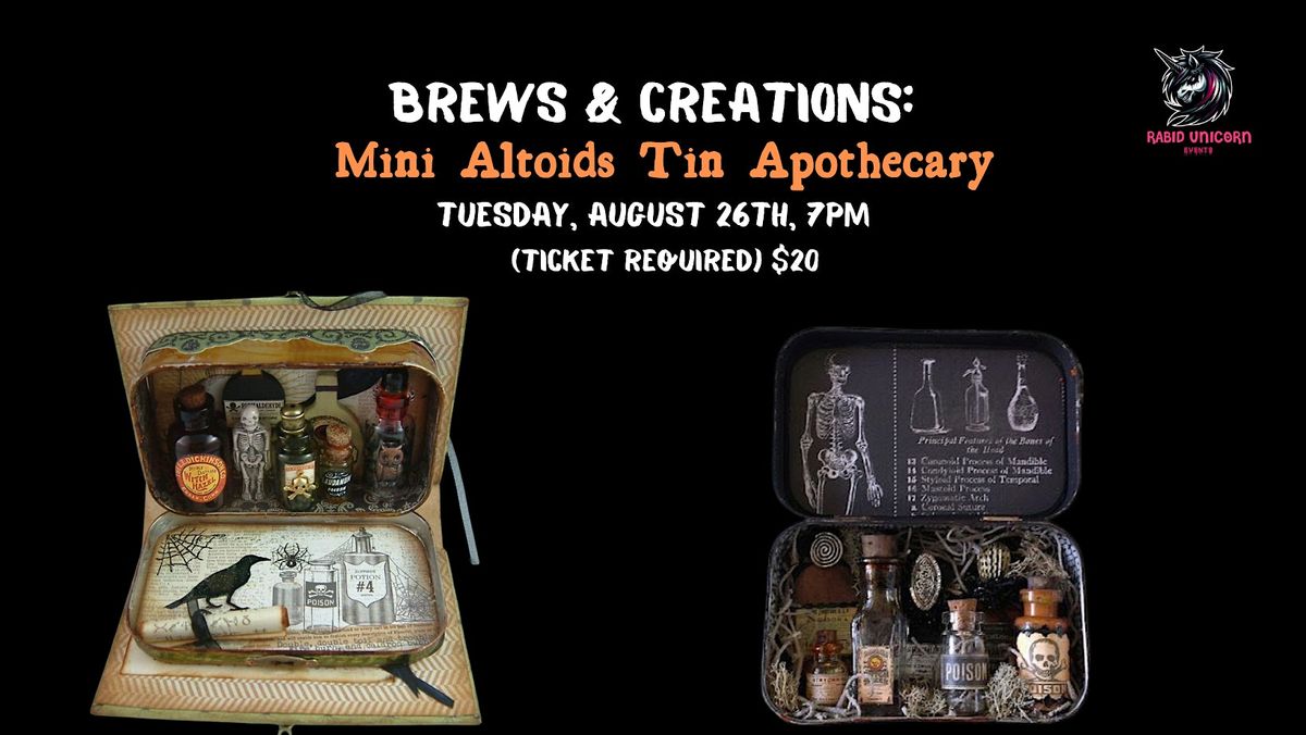 Brews & Creations: Mini Altoids Tin Apothecary