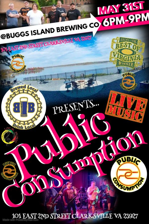 Public Consumption LIVE@Buggs island Brewing Co 