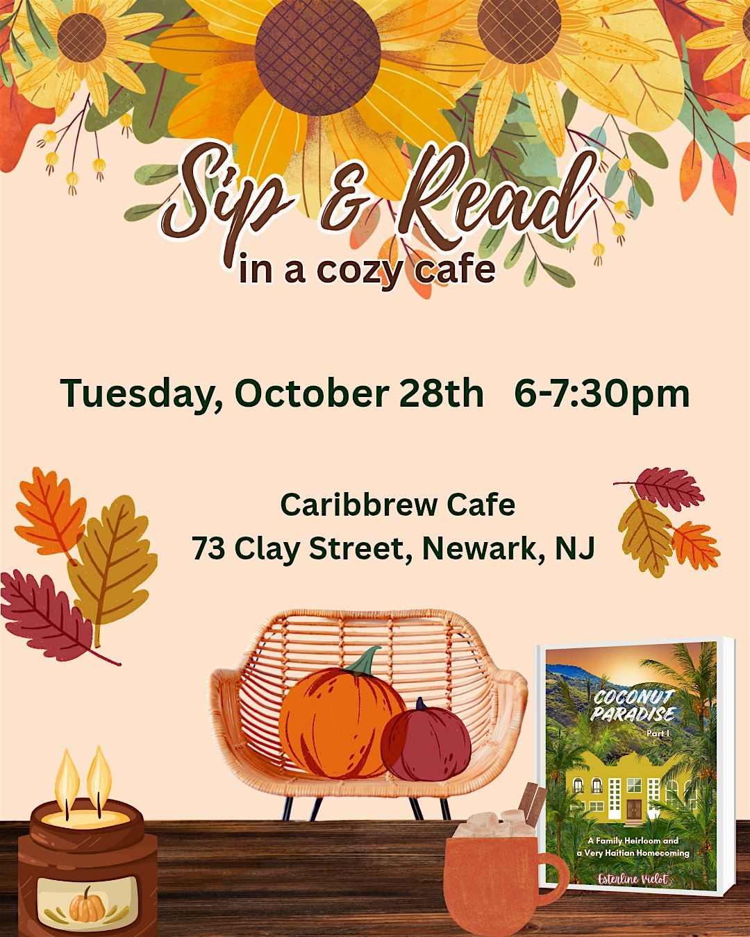 Sip and Read at Caribbrew Cafe