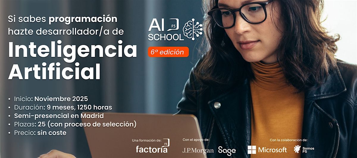 Hazte Desarrollador\/a Inteligencia Artificial (gratuito 9 meses)