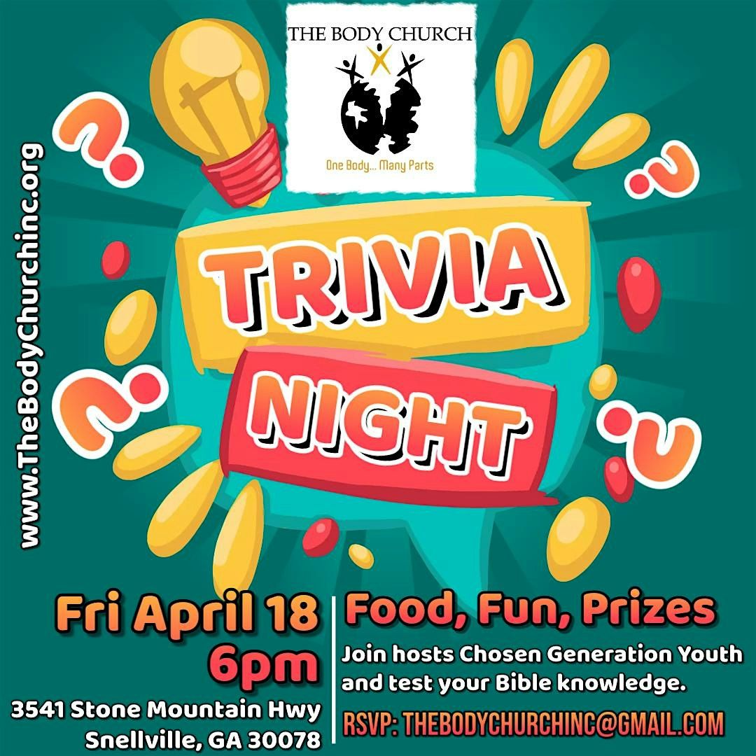 Youth Bible Trivia Night