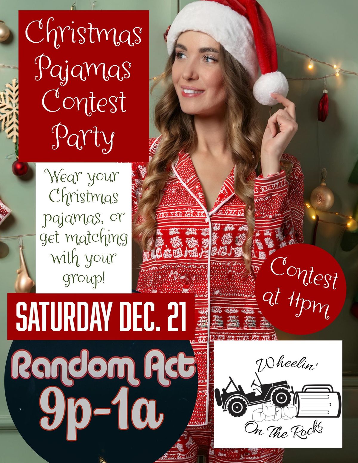 Christmas Pajamas Contest Party w\/ RANDOM ACT