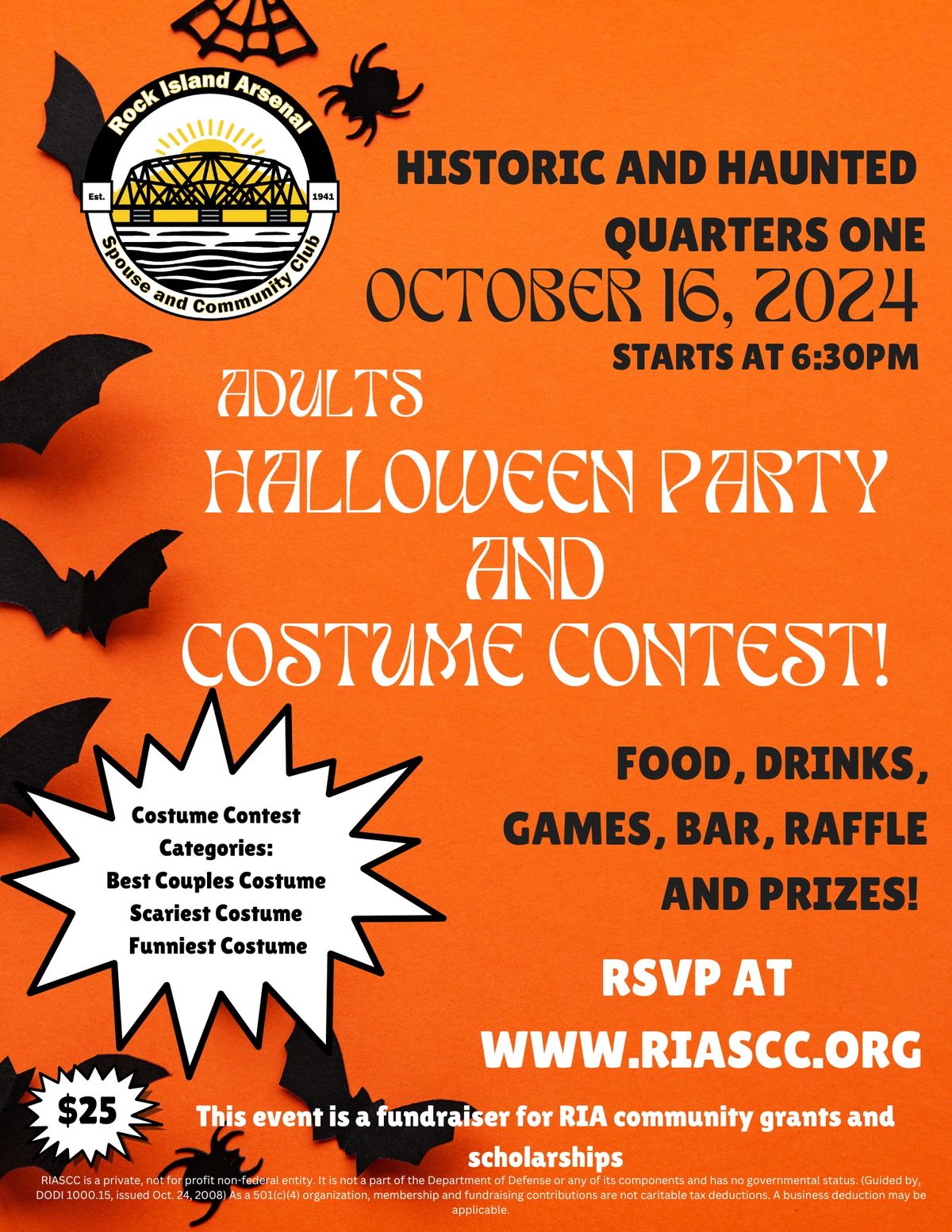 Adult Halloween Party and Costume Contest!