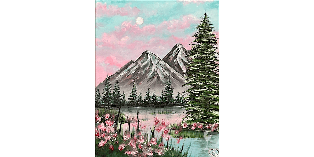 Cotton Candy Mountain View - Paint and Sip in Denver | Classpop!\u2122