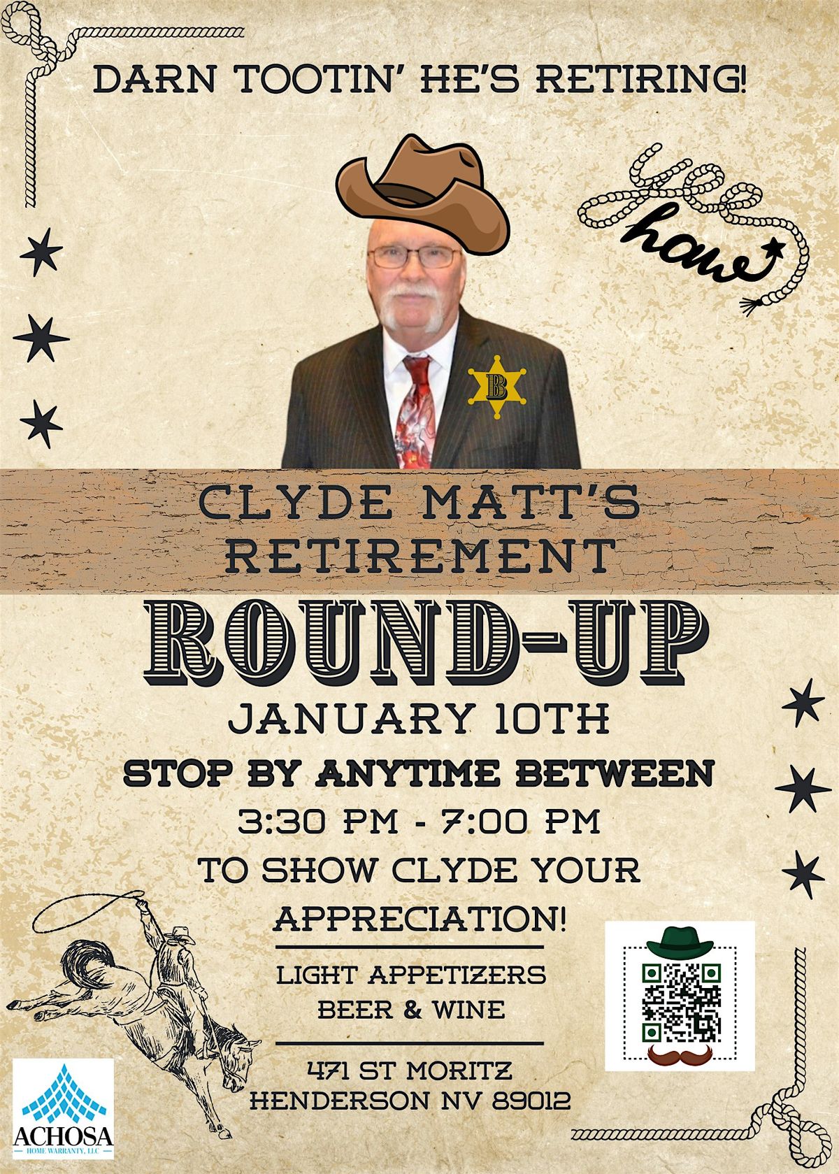 CLYDE MATT'S RETIREMENT ROUND-UP