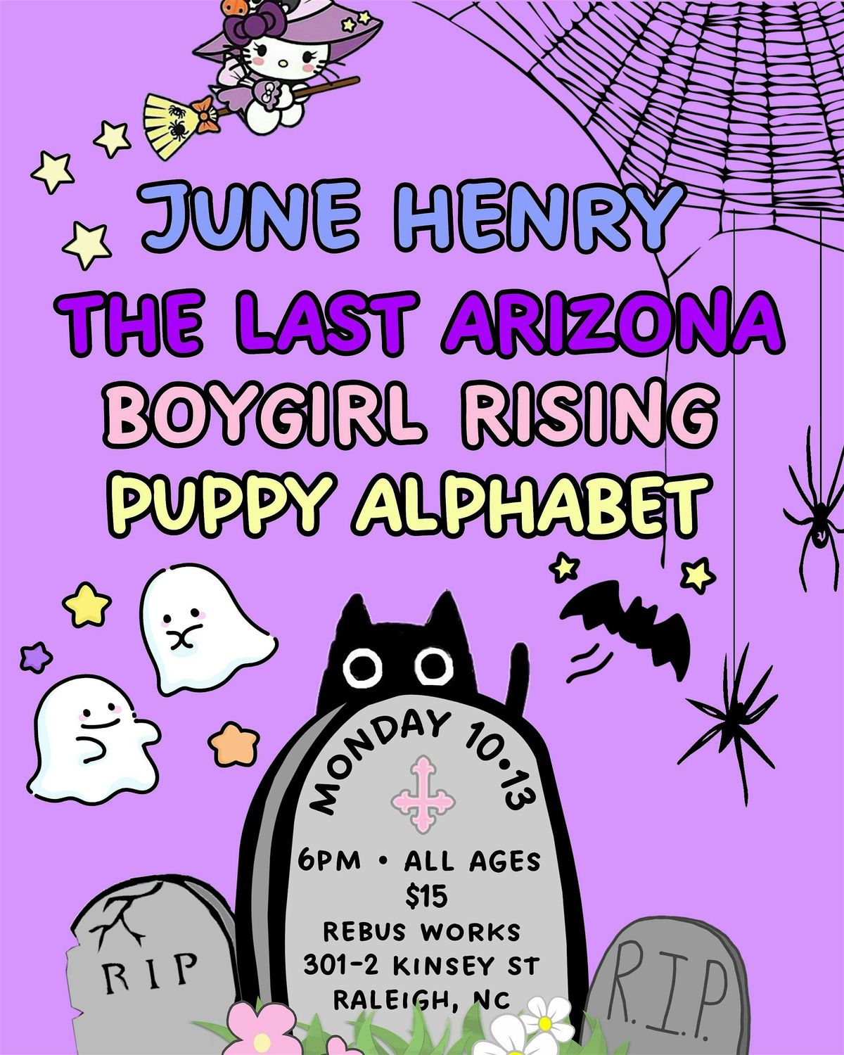 JUNE HENRY & THE LAST ARIZONA w\/ BOYGIRL RISING & PUPPY ALPHABET