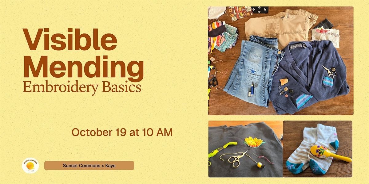Visible Mending: Embroidery Basics