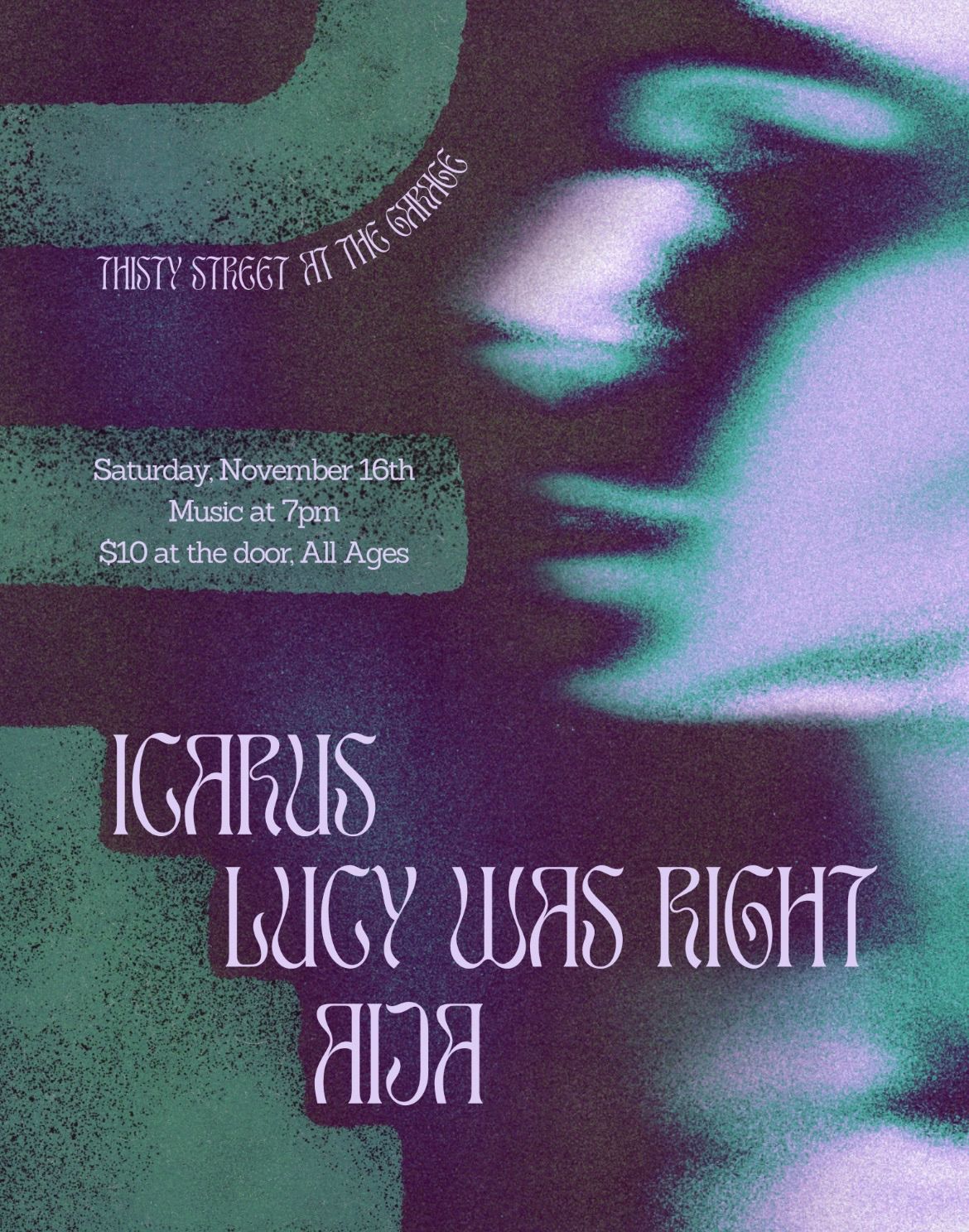 ICARUS @ THIRSTY ST w\/ LUCY WAS RIGHT & AIJA