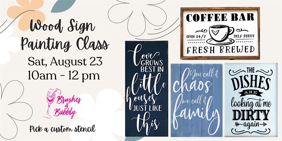Wood Sign DIY Class