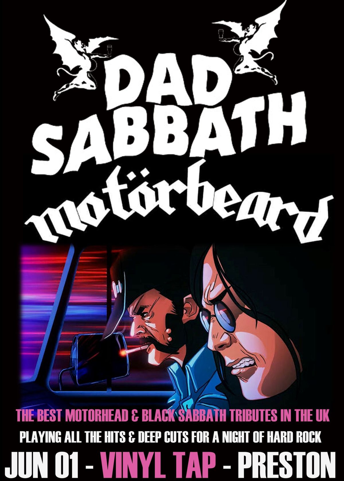 DAD SABBATH & MOT\u00d6RBEARD LIVE @ THE VINYL TAP, PRESTON